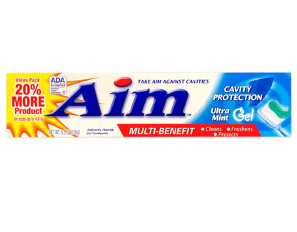 Aim Cavity Protection Anticavity Fluoride Toothpaste Ultra Mint - 5.5 oz