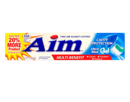 Aim Cavity Protection Anticavity Fluoride Toothpaste Ultra Mint - 5.5 oz