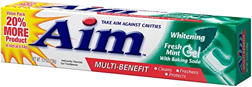 Aim Whitening Toothpaste with Baking Soda 5.5oz – Whitening & Cavity Protection