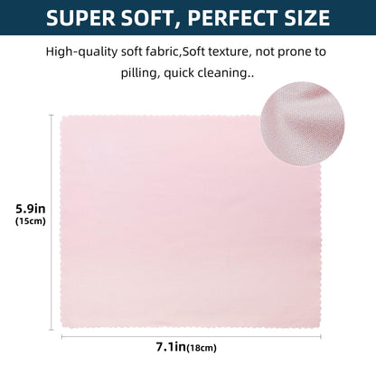AIMI Assorted Colors Microfiber Cleaning Cloths - 6x7 in (15x18 cm) - 16 Pack