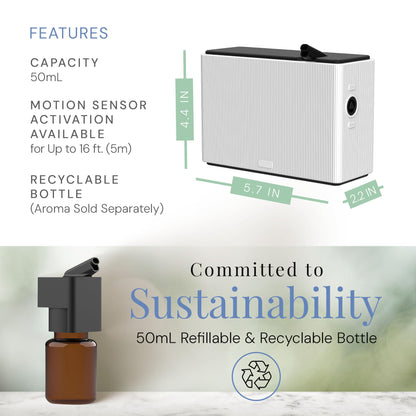 Air Esscentials AE101Bat: Waterless Battery Diffuser with Motion Sensor