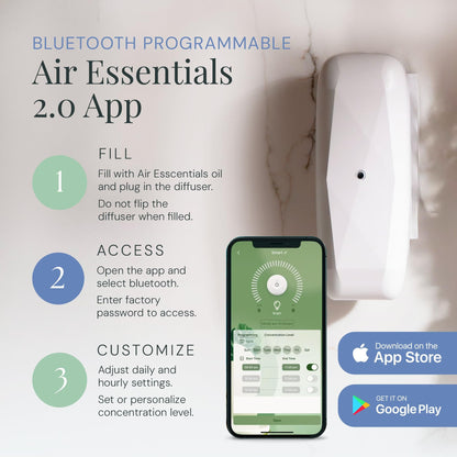 Air Esscentials The Diamond Smart Scent Air Machine – Bluetooth App-Controlled, 500 sq ft