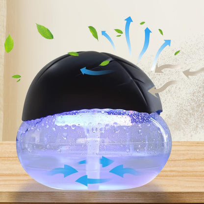 Black Air Freshener Diffuser - LED Night Light & Essential Oil Aroma Diffuser for Home, Bedroom, Office & Warehouse