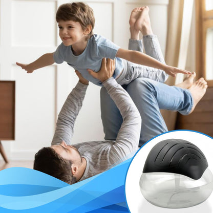 Black Air Freshener Diffuser - LED Night Light & Essential Oil Aroma Diffuser for Home, Bedroom, Office & Warehouse