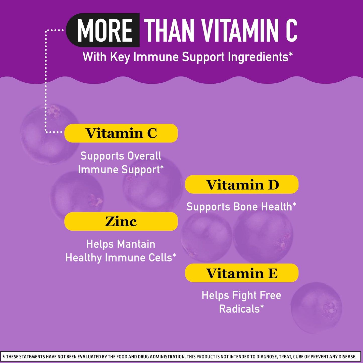 Airborne Elderberry Gummies with Zinc & Vitamin C for Adults – Immune Support
