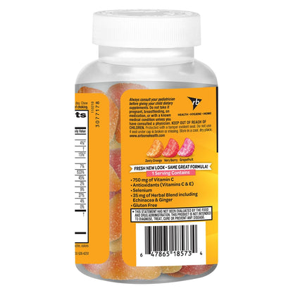 Airborne 750mg Vitamin C Immune Support Gummies for Adults - Assorted Fruit Flavor, Gluten Free - 42 Gummies (2 Pack)