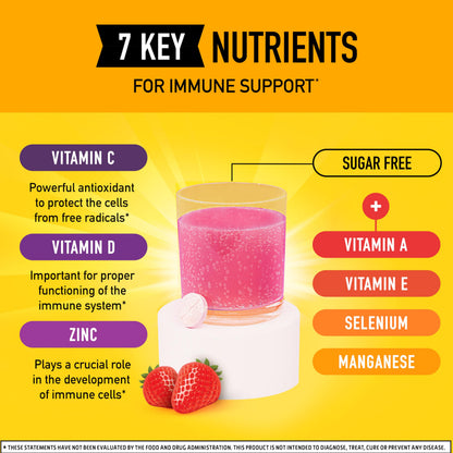 Vitamin C 1000mg Immune Support Tablets | Airborne Very Berry 36 Ct
