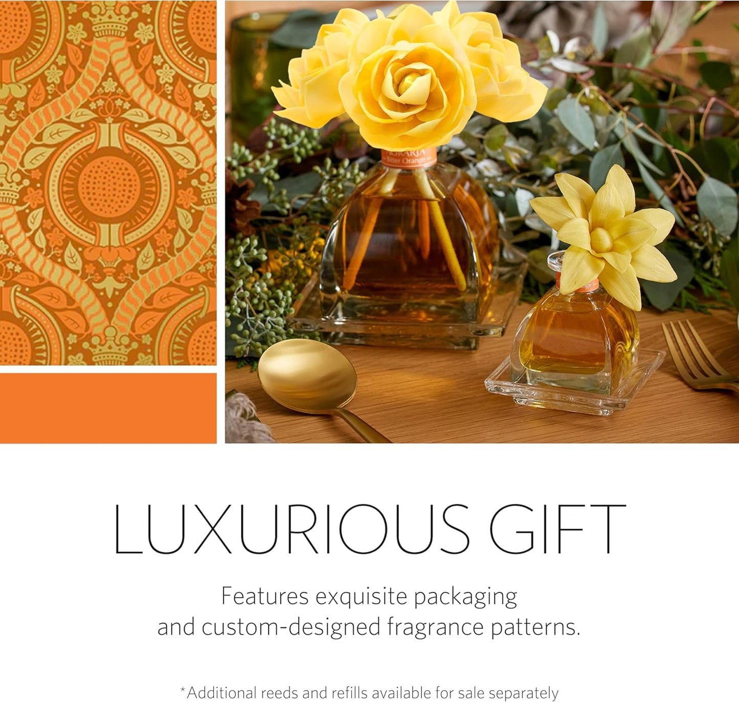 Bitter Orange Holiday AirEssence Diffuser 7.4oz | Luxurious Flower & Reed Diffuser