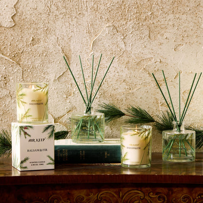 Airkeep Balsam & Fir Scented Candle – 6.98 oz Jar, 44h Burn Time | Holiday Gift, Fall Fragrance