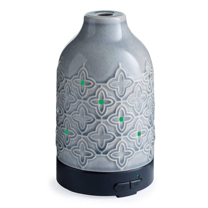 Airome Jasmine Medium Ceramic Diffuser - 100 mL Ultrasonic with 8 LED Colors