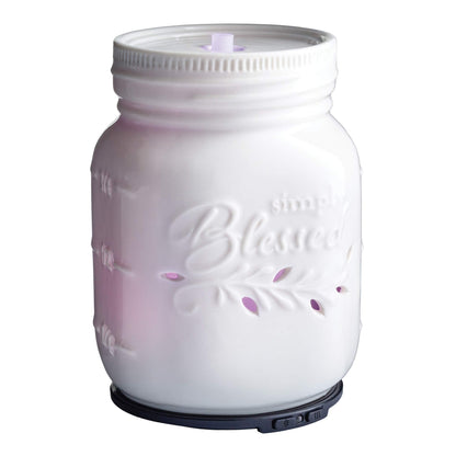 Airome Mason Jar Medium Essential Oil Diffuser – 100 mL Ultrasonic Humidifier with 8 LED Lights