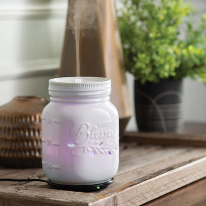 Airome Mason Jar Medium Essential Oil Diffuser – 100 mL Ultrasonic Humidifier with 8 LED Lights