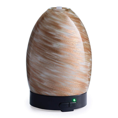 Airome Sparkling Sands Medium Essential Oil Diffuser – 100 mL, Ultrasonic, 8 LED Lights