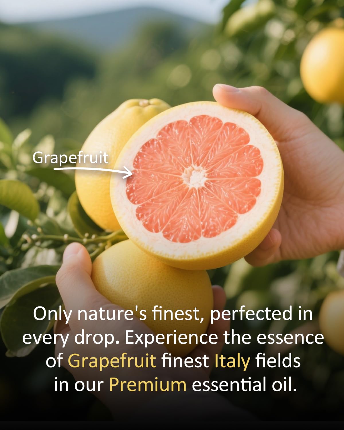 Airoomoil Grapefruit Essential Oil - Pure Citrus Scent for Diffusers & DIY (4 Oz)