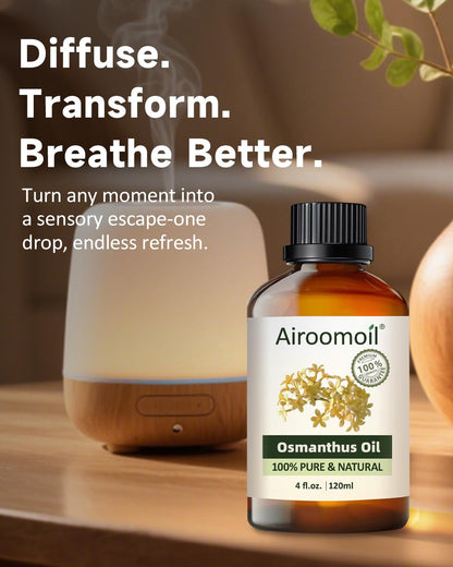 Airoomoil Jasmine Essential Oil – 100% Natural, Premium Grade, 4 oz (120 ml) for Diffusers, Skin Care & Aromatherapy