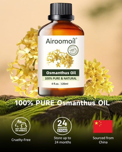 Airoomoil Osmanthus Essential Oil – 100% Natural, Premium Grade, 4 oz (120 ml)