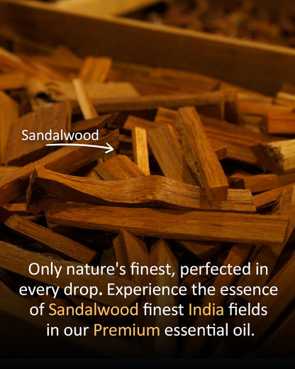 Airoomoil Pure Sandalwood Essential Oil – 4 oz (120 ml), Premium Grade for Diffusers, Skin & Aromatherapy