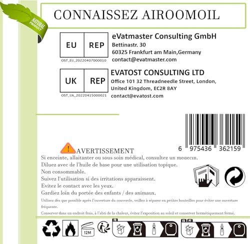 Airoomoil Wintergreen Essential Oil - 100% Natural, 4oz/120ml