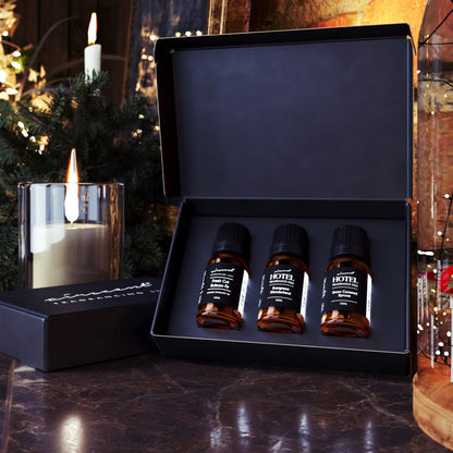 AirScent Christmas Tree Diffuser Oil 3 Pack Gift Set - 10 mL Each | Evergreen Wonderland, Balsam Fir & Snow Spruce