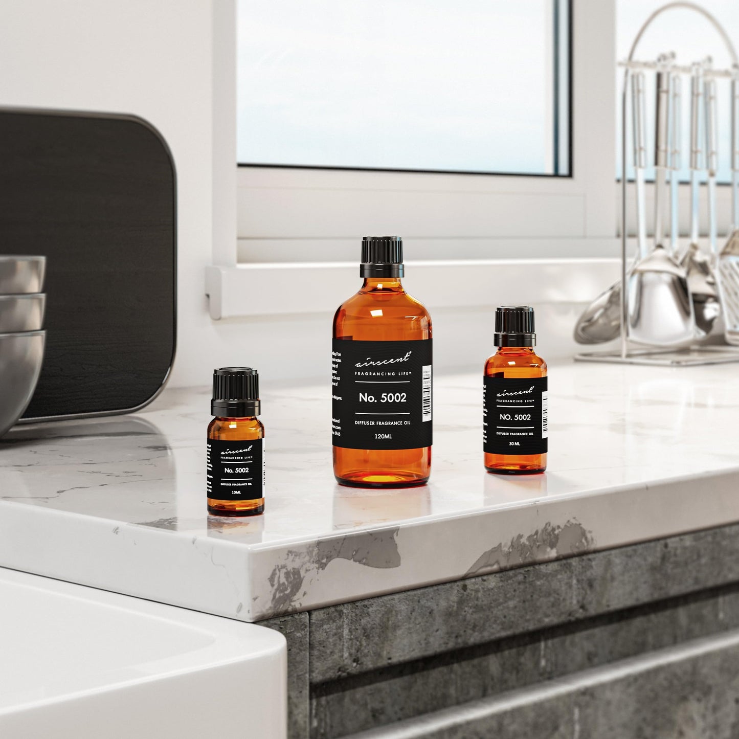 AirScent Creed-Aventus-Inspired Diffuser Oil No. 5002 | Premium Fragrance Oil for Ultrasonic & Waterless Diffusers