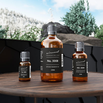 AirScent Diffuser Oil – Tobacco Vanille Inspired Perfume Dupe No. 5008 (120 ml) – Fragrance Oil for Diffusers & Crafting