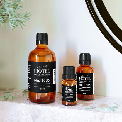 AirScent Hotel Diffuser Oil No. 1035 – Cade 26 Inspired by Gramercy Park | 120 mL Glass Bottle with Dropper