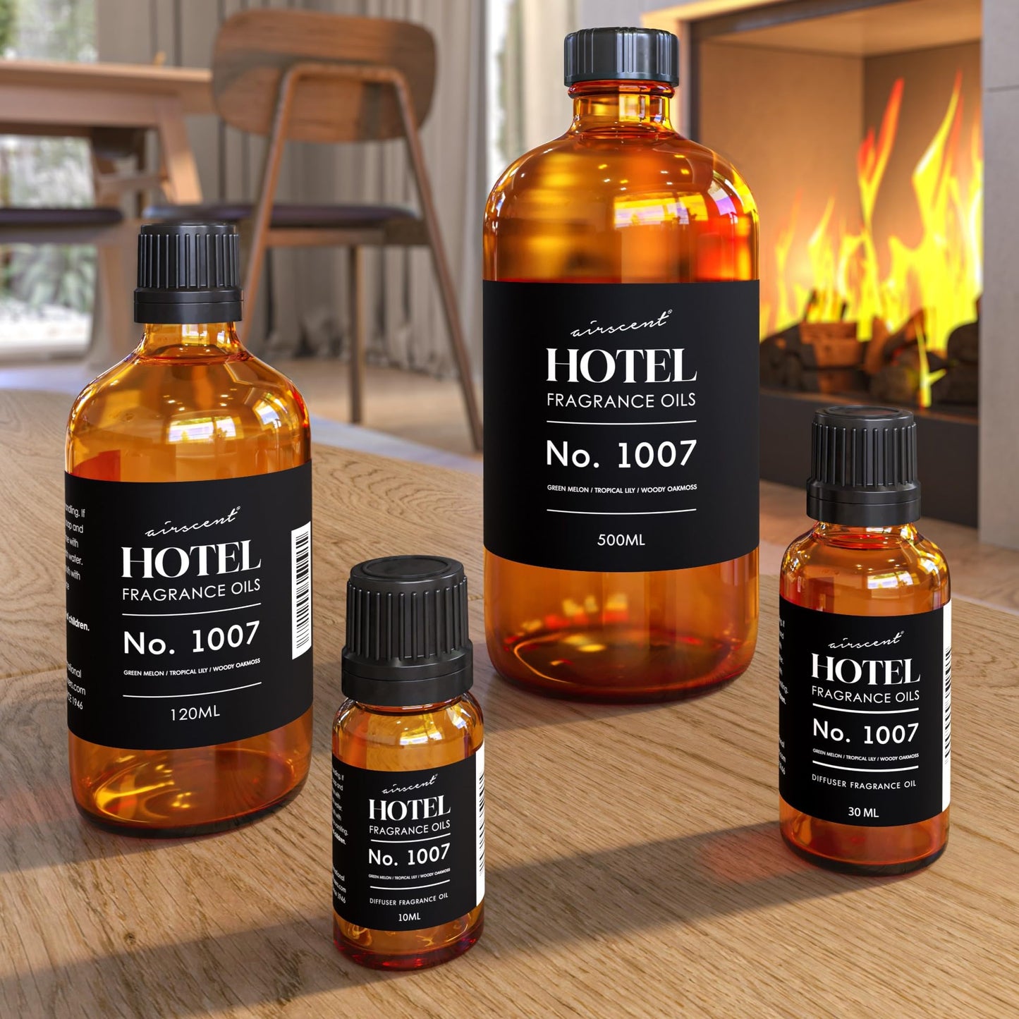 AirScent Hotel Diffuser Oil No. 1007 - Green Melon, Lily & Oakmoss | 30 mL