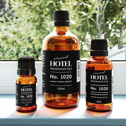 AirScent Hotel Diffuser Oil No. 1020 – Bergamot Cardamom Sandalwood – 120 mL