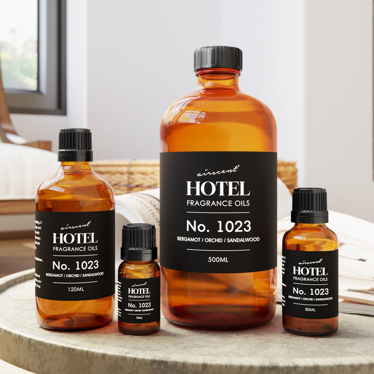 AirScent Hotel Diffuser Oil No. 1023 – Baccarat Scent Love Affair, 30 mL Bottle with Dropper