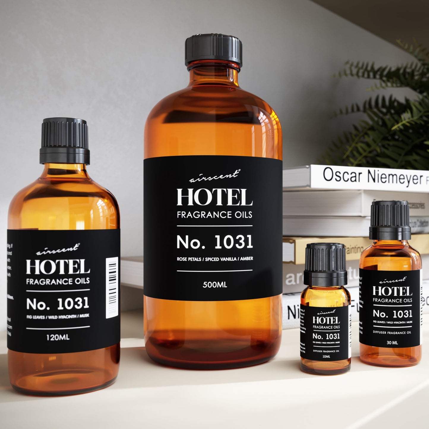 AirScent Hotel Diffuser Oil No. 1031 – Rose Petals Spiced Vanilla Amber | Premium Fragrance Oil 10 mL
