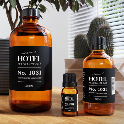 AirScent Hotel Diffuser Oil No. 1031 – Rose Petals Spiced Vanilla Amber | Premium Fragrance Oil 10 mL
