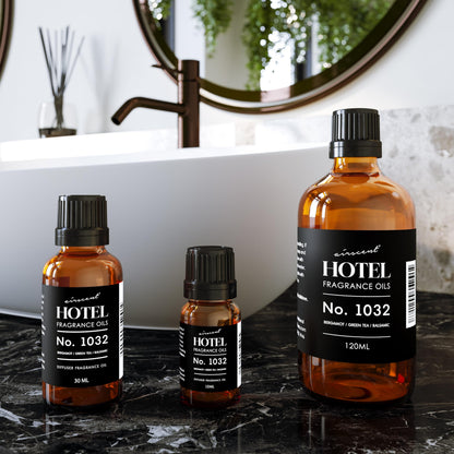 AirScent Hotel Diffuser Oil No. 1032 – Bergamot Green Tea, Hotel Scent Dupe | 120 mL Glass Bottle
