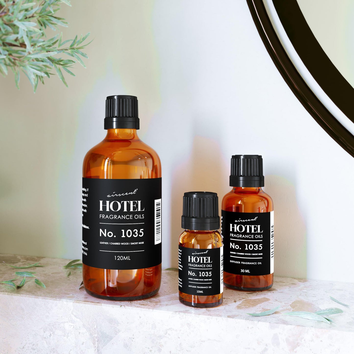 AirScent Hotel Diffuser Oil No. 1035 – Cade 26 Santal Inspired (10 mL) | Glass Dropper