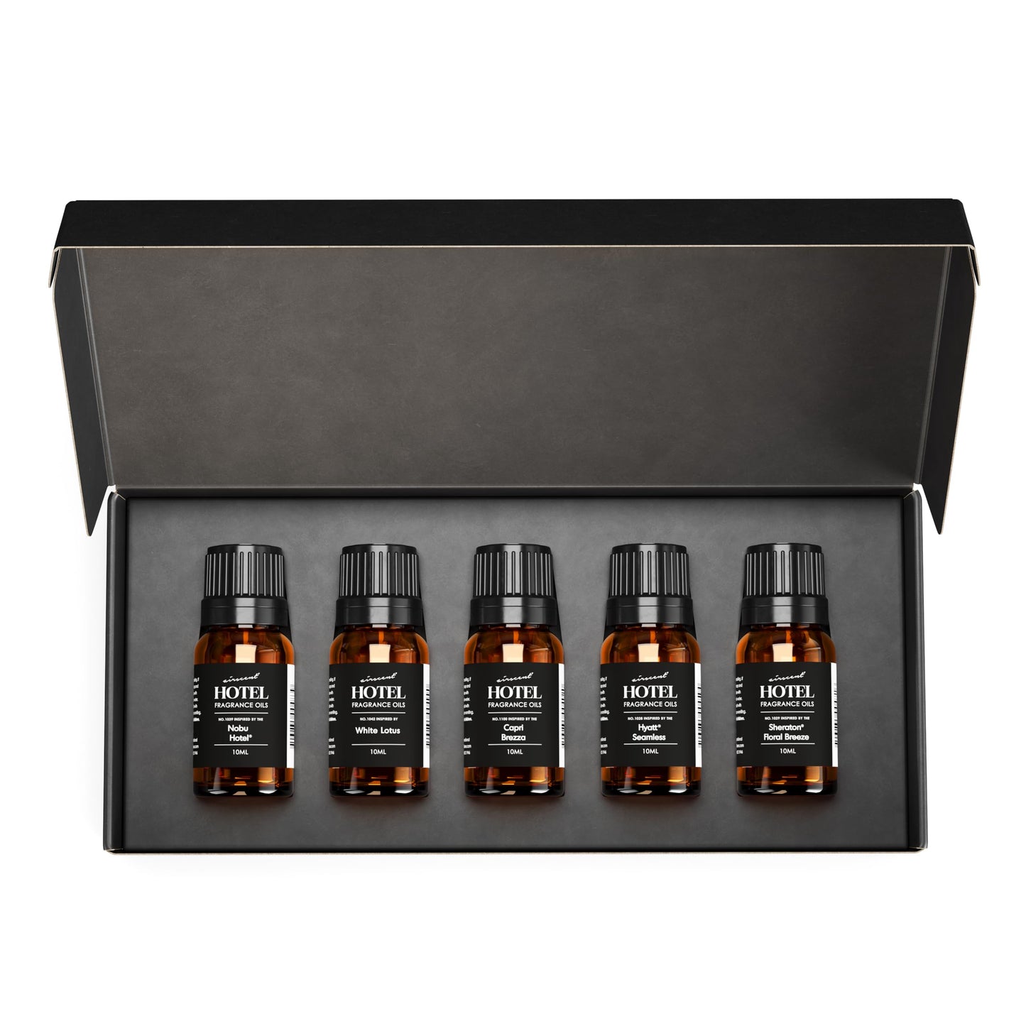 AirScent Hotel Diffuser Oil Gift Set – Tranquil Hotel Scents (10 mL) Inspired by The White Lotus, Capri Brezza, Floral Breeze