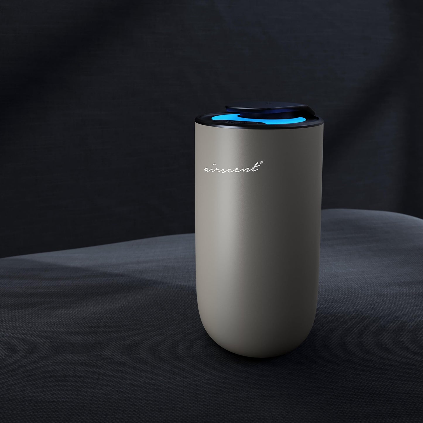 AirScent Mini Waterless Diffuser – Silver Finish, 15 mL, Night Light, Aromatherapy for Home & Office