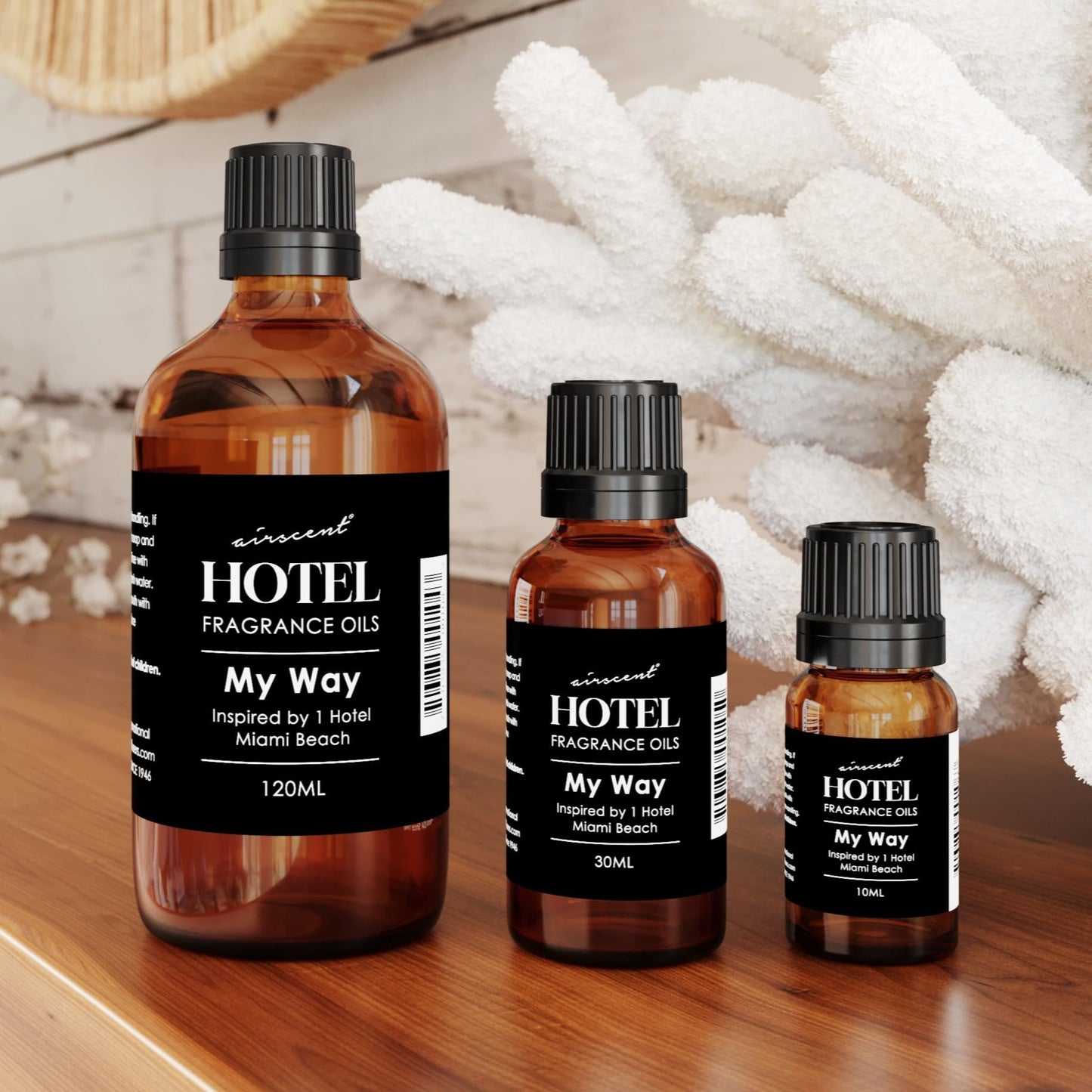 AirScent My Way Diffuser Oil - Inspired by The 1 Hotel Miami Scent, 10 mL Glass Dropper Bottle