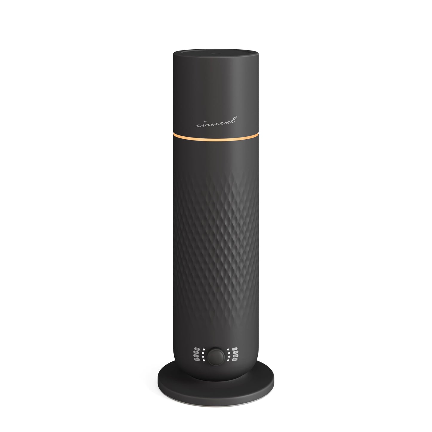 AirScent Waterless Diffuser 4.05 Oz (Black) – No Water Needed, Quiet Night Light