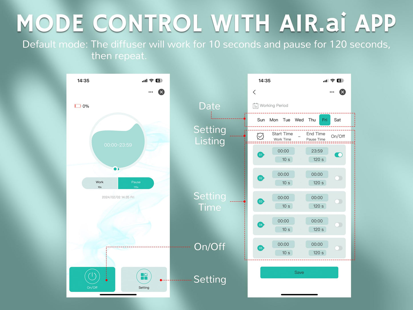 Airthereal Portable Nebulizing Scent Diffuser — 200ml, Waterless, Cold Air Tech, App-Controlled (Up to 2000 sq ft)