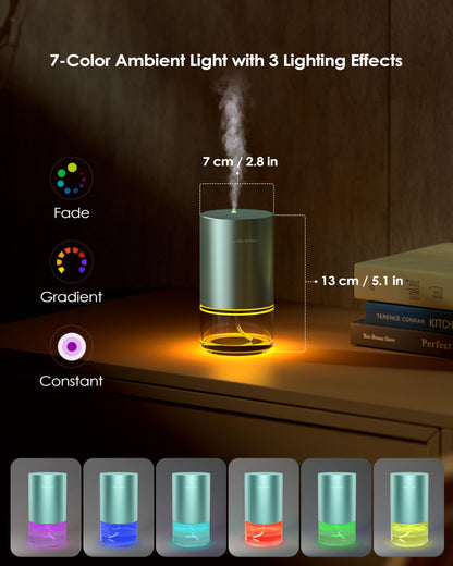 Airversa AN9 Mint Waterless Essential Oil Diffuser – 100mL, Battery-Operated