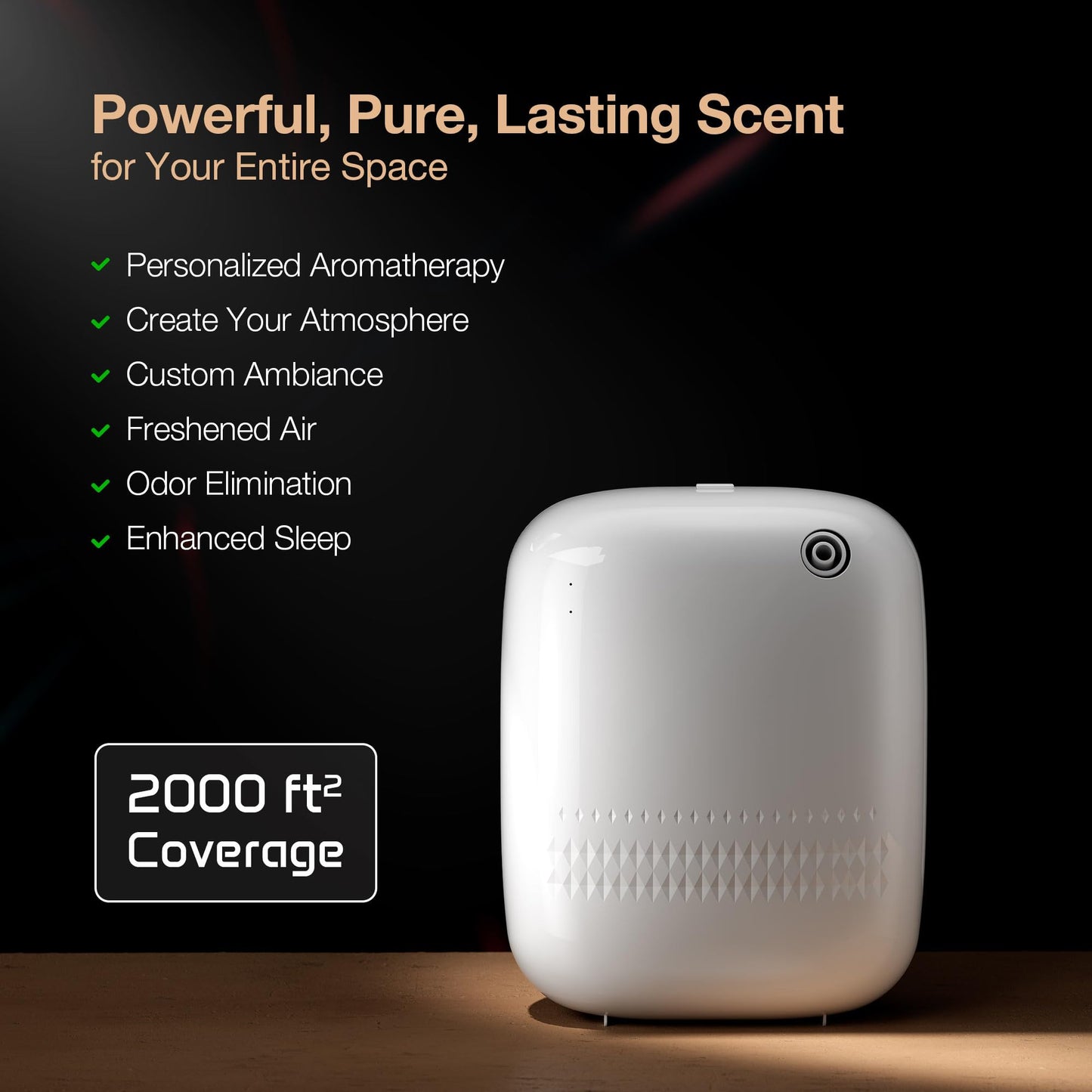 Airversa Waterless Diffuser 400 mL | Up to 2000 sq ft | ANW-White