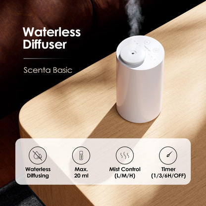 Airversa Waterless Diffuser Starter Kit AN6 White - 4 x 10mL Fragrance Oils