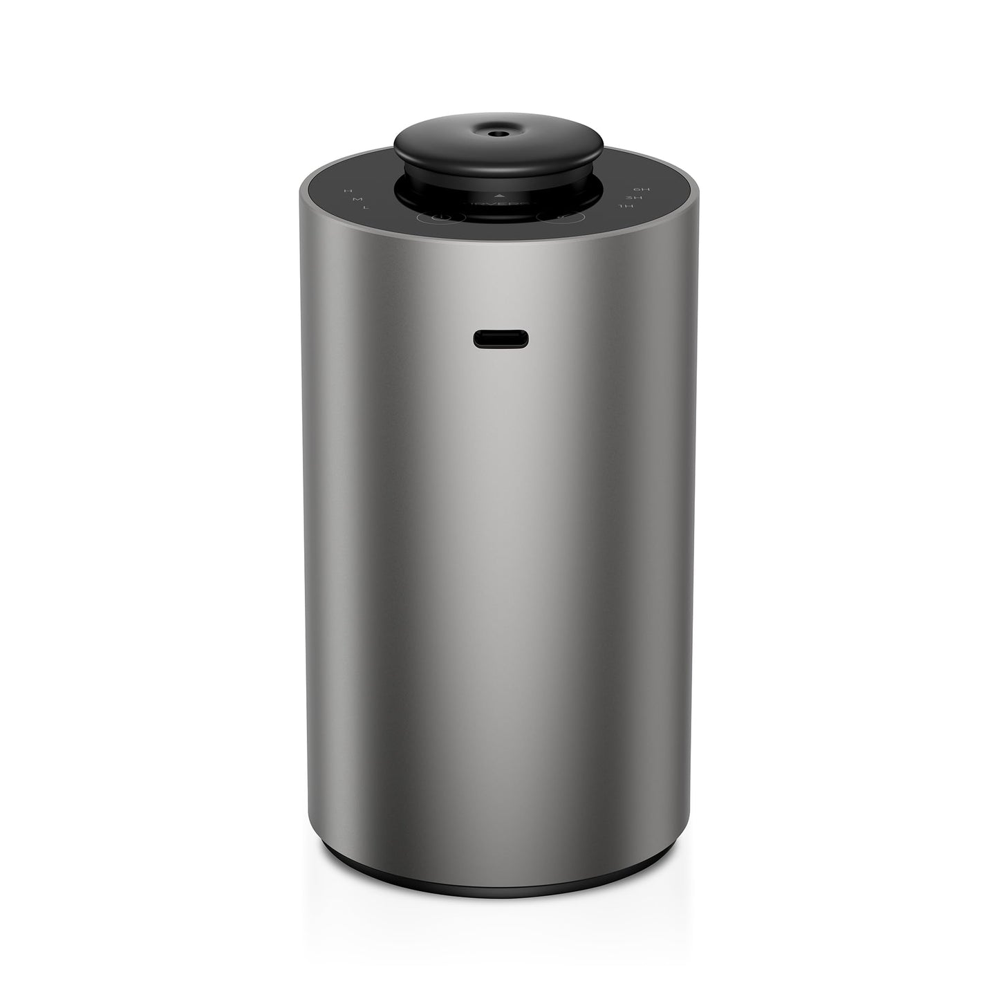 Airversa Waterless Essential Oil Diffuser – ANX Premium Metal Space Grey, 3 Mist Levels, 3 Timers