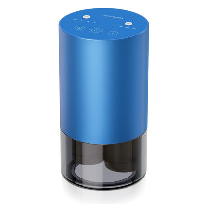 Airversa Dual-Nozzle Waterless Diffuser – 5 Timers, 4 Mist Levels, Car Mode | Sapphire Blue Metal