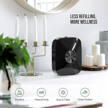 Airversa Waterless Essential Oil Diffuser 400mL – Large Rooms up to 2000 sq ft (ANA Black Kit)