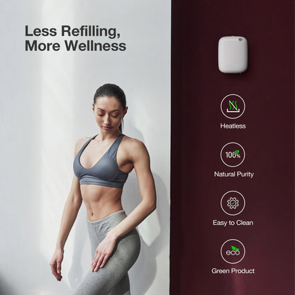 Airversa Waterless Essential Oil Diffuser Starter Kit (400 mL) – Covers 2000 sq ft, White ANW Kit