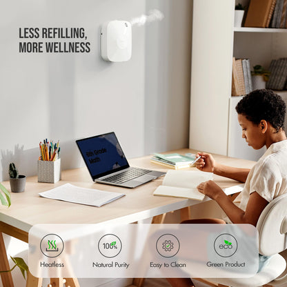 Airversa Smart Waterless Diffuser 400mL | 200mL Fragrance Oils | 2000 sq ft Coverage | ANA White Kit
