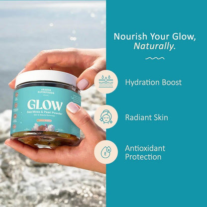 Akasha Sea Moss Glow Gummies – Hair, Skin & Nails Vitamins, 60 Count