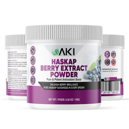 AKI Haskap Berry Extract Powder – Antioxidants, Vitamin C & Polyphenols (5.3oz/150g)
