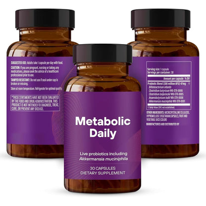 Akkermansia Probiotic – GLP-1 Boost & Metabolism | 60 Capsules