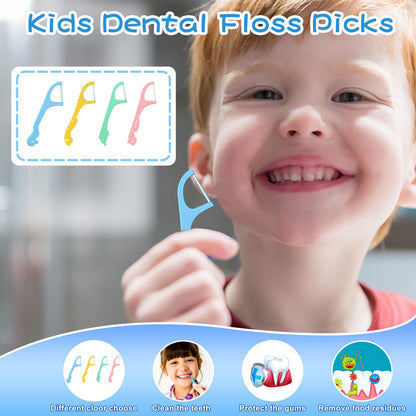 Akpgf Kids Floss Dispenser – 88 Floss Picks, Pink, Animal Design